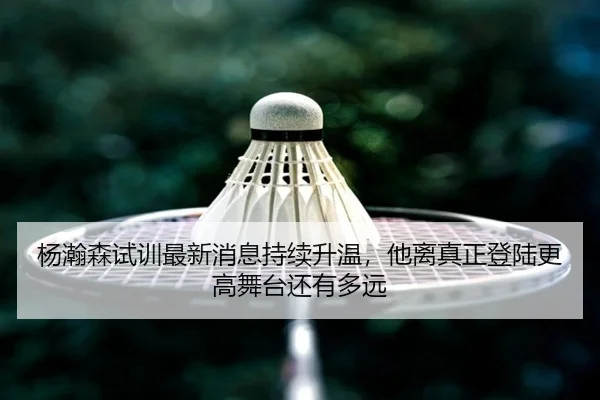 杨瀚森试训最新消息持续升温，他离真正登陆更高舞台还有多远